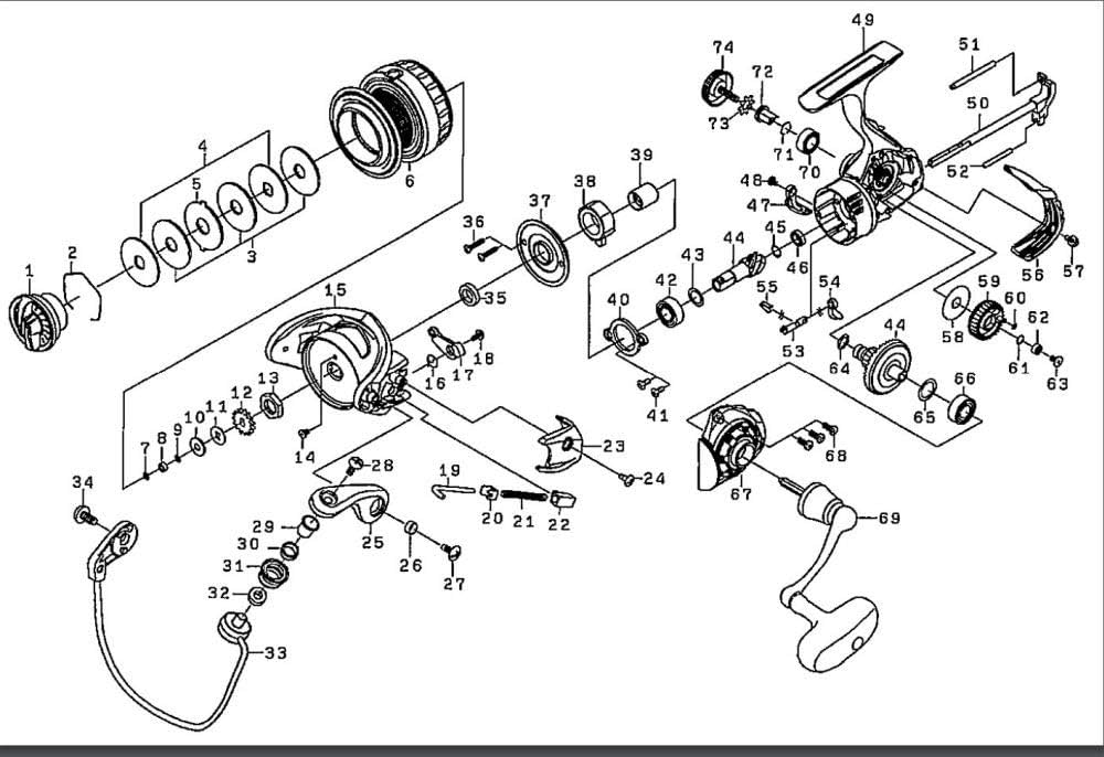 Amazon | ダイワ(DAIWA) 純正パーツ 16 BG 4000 ハンドル 部品番号 69